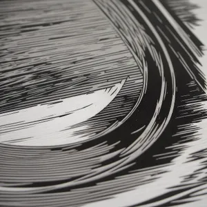 Flowing Fractal Lines: Futuristic Digital Art