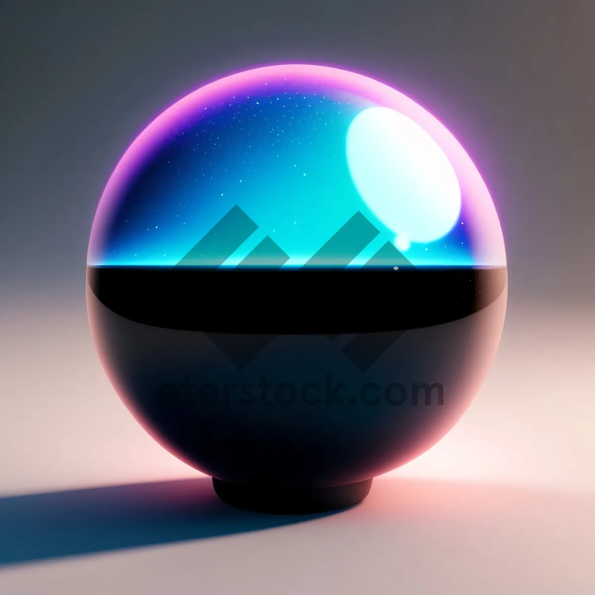 Picture of Shiny Glass Globe Icon