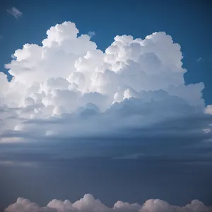 Serene Sky: Captivating Cloudscape Amidst Sunny Day