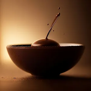 Japanese Soup Bowl with Hot Tea