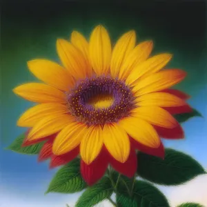 Vibrant Summer Sunflower in Full Bloom