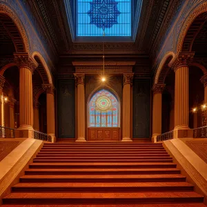 Serene Sanctum: Majestic Cathedral's Sacred Interior