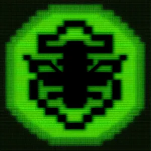 Black Digital Clock with Number Display