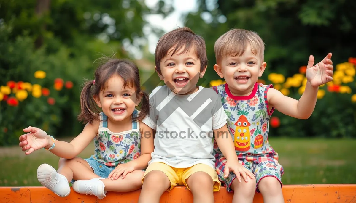 Picture of Happy Family Having Fun in the Park