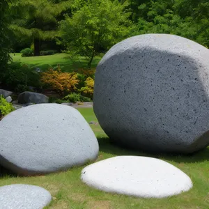 Stacked Stone Rugby Ball Spa Balance