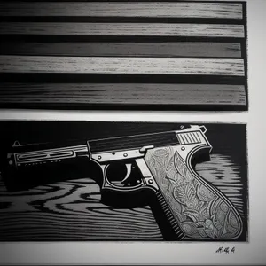 Black Firearm Revolver Pistol: Powerful Weapon