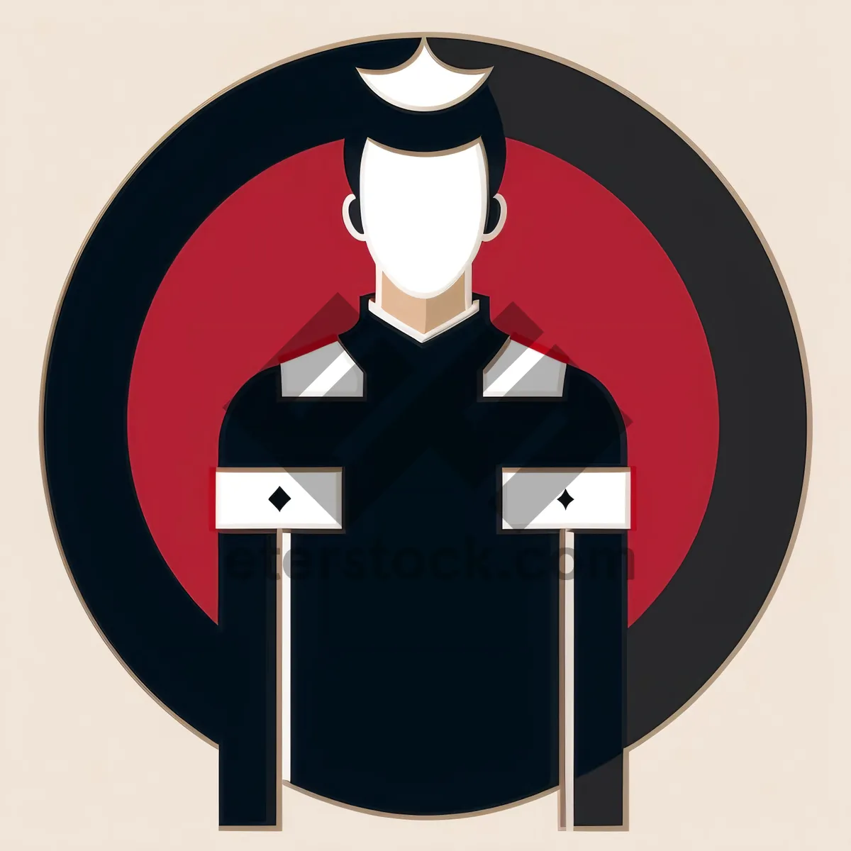 Picture of Baron Silhouette Sign: Black Icon Symbol