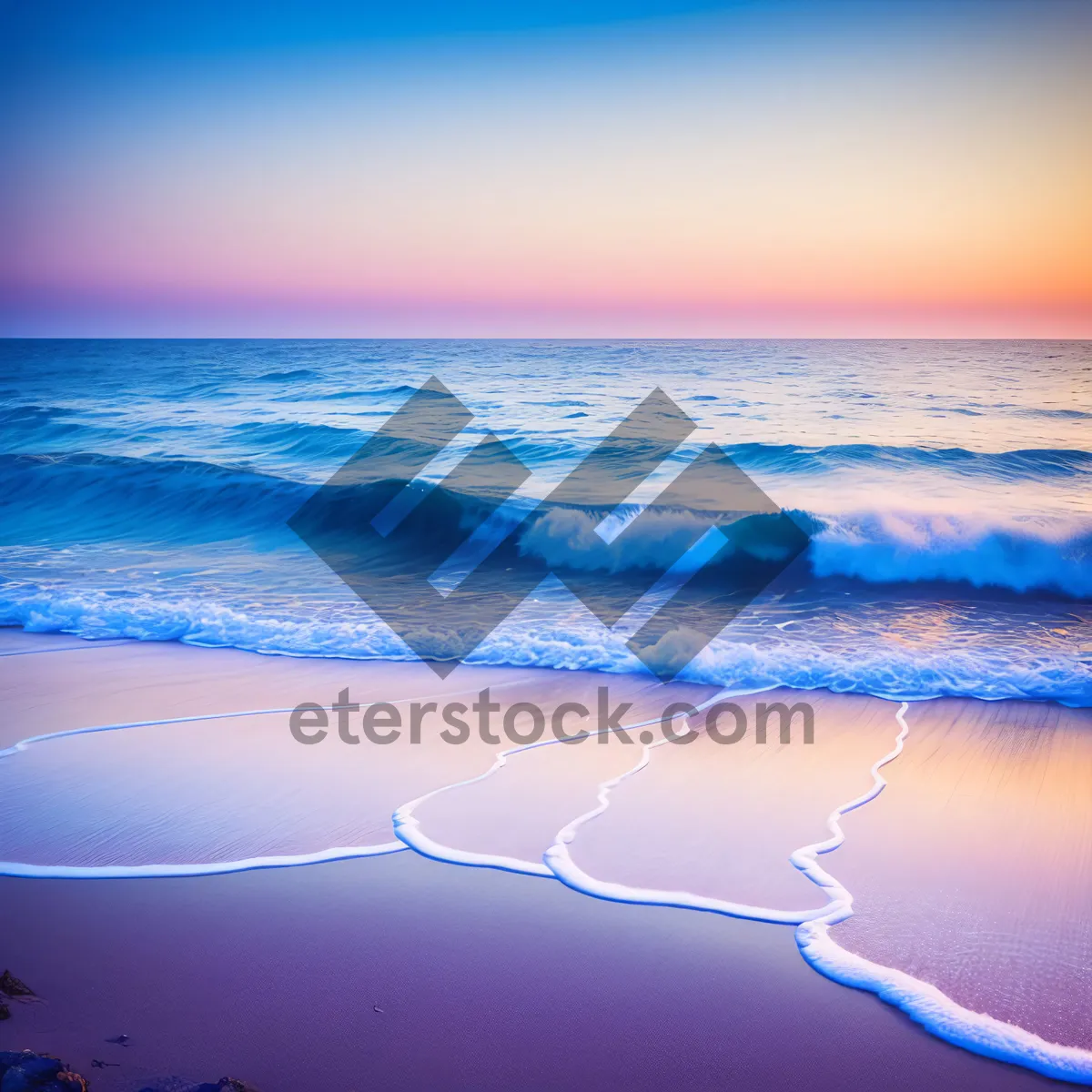 Picture of Tranquil Seascape at Sunset