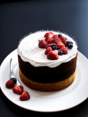 Delectable Berry Trifle with Cream and Chocolate