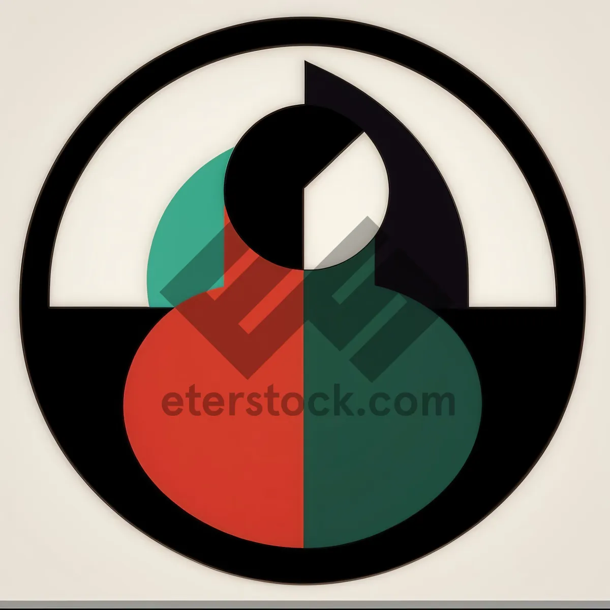 Picture of Shiny Black Round Button Graphic Element