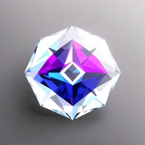 Sparkling Gem Icon in 3D Design