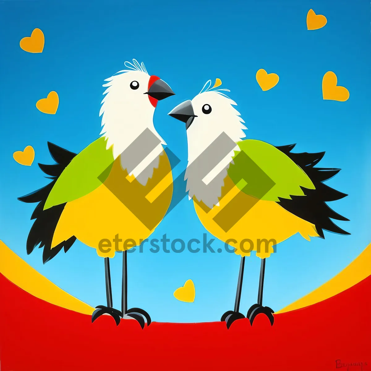 Picture of Cute Cartoon Hen Artwork Design