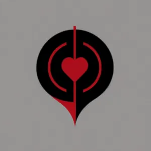 Heartfelt Love Emblem: A Symbolic Flag Icon