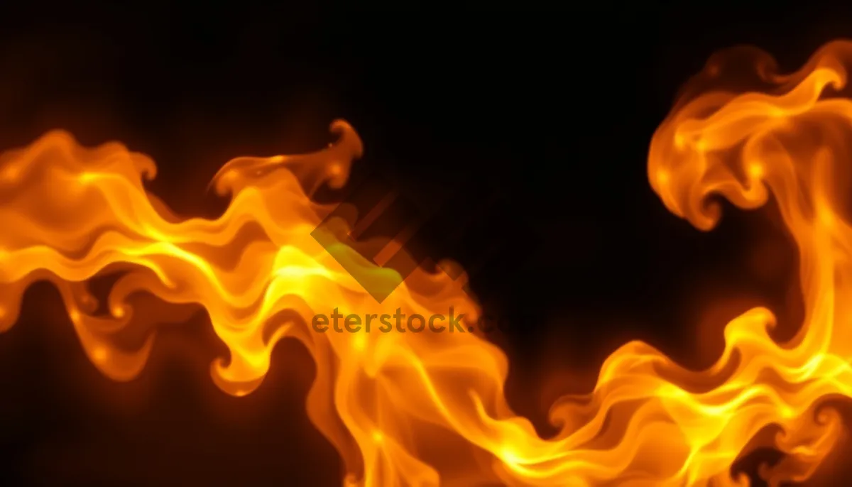 Picture of Fiery Blaze Artistic Wallpaper