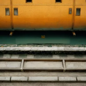 Vintage Train Car in Travel Locker