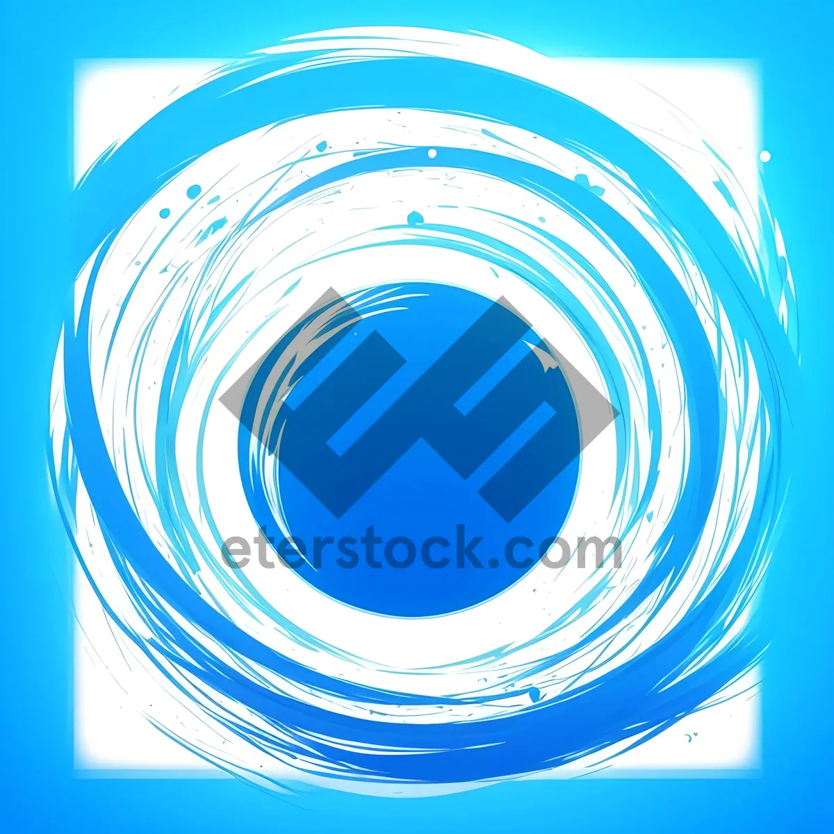 Picture of Modern Swirling Circle Graphic Design Wallpaper