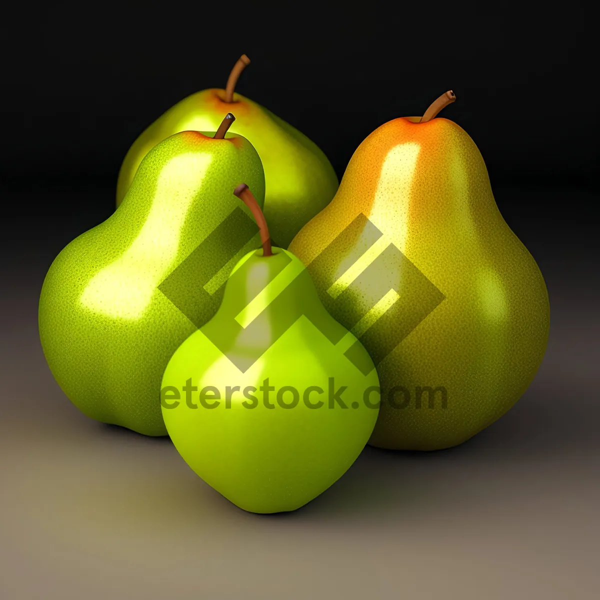 Picture of Fresh and Juicy Apple Icon with Dew