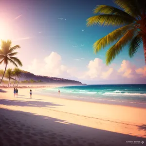 Turquoise Paradise: Idyllic Tropical Beach Relaxation