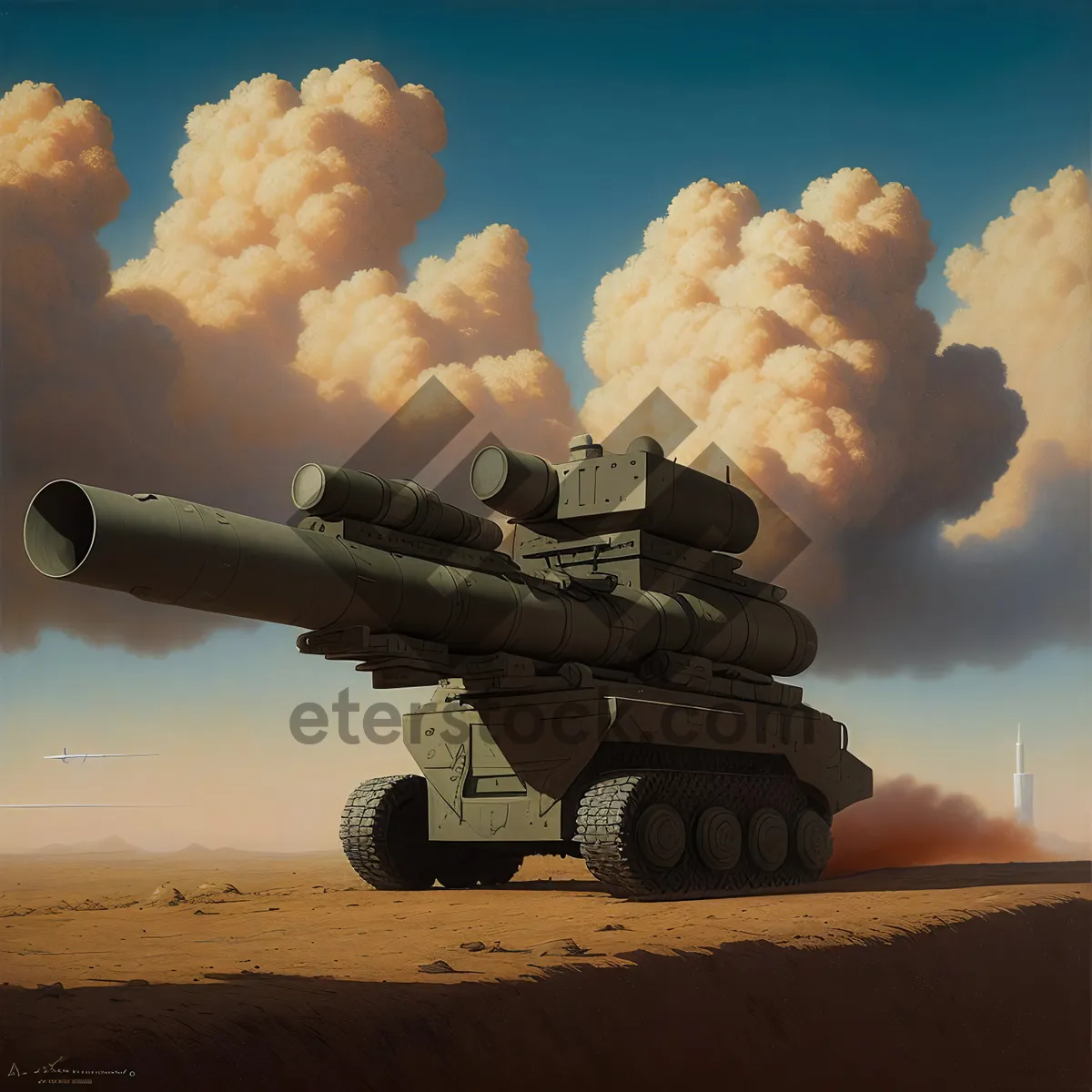Picture of Powerful Artillery Engaging the Skies of War