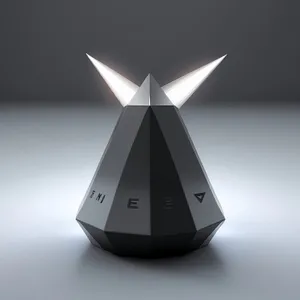 3D Sorcerer Symbol - Web Reflection Icon