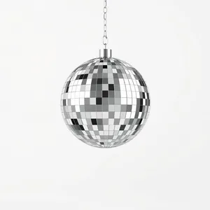 Festive glass ornament ball for holiday decoration