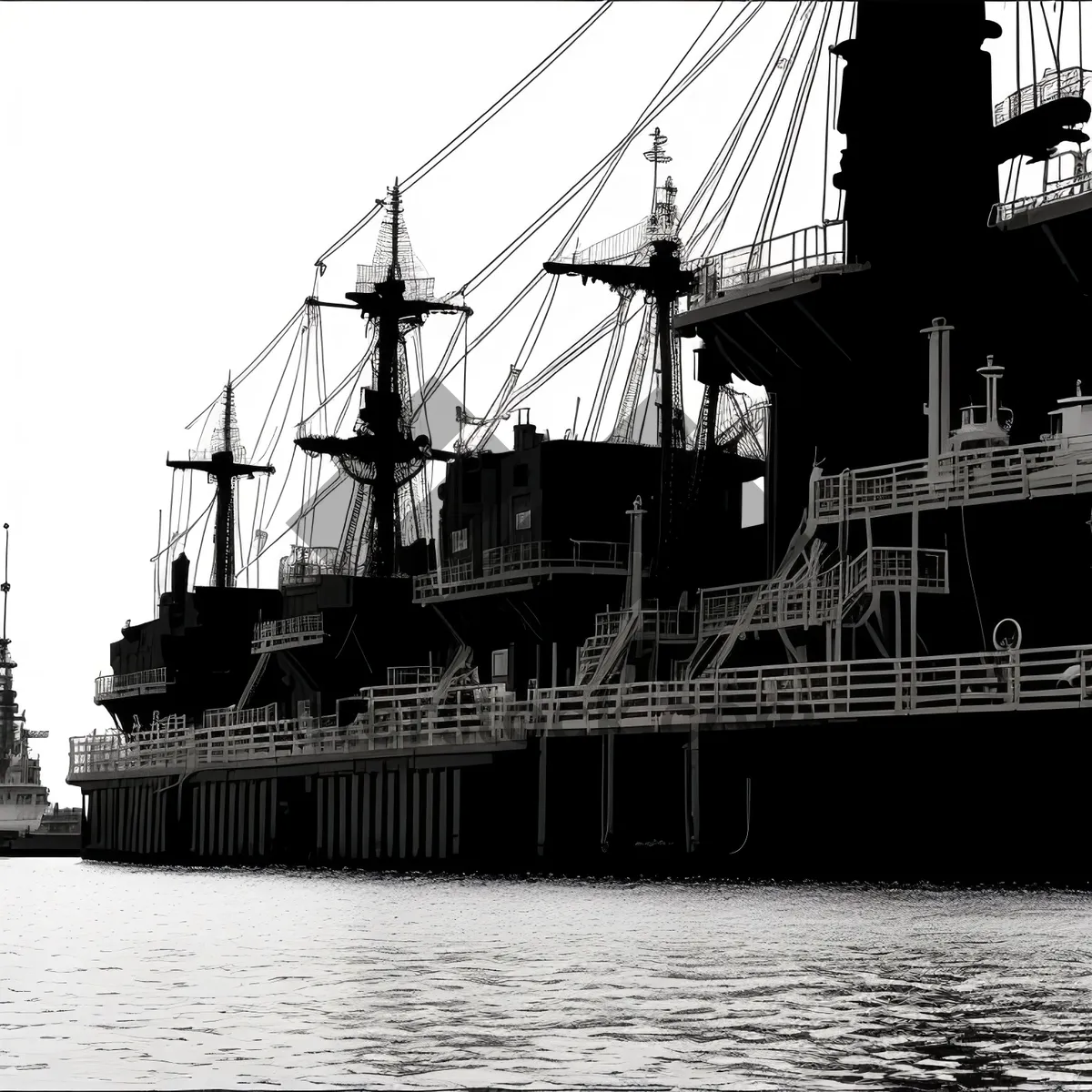 Picture of Maritime transport at bustling port