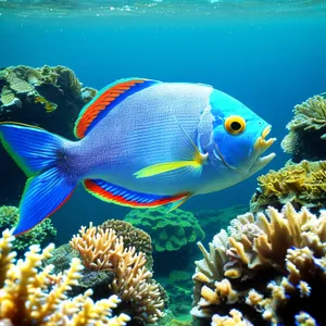 Vibrant Marine Life in Exotic Coral Reef.
