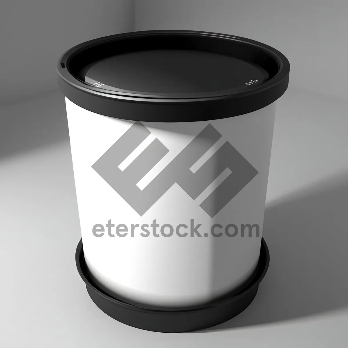 Picture of Black Coffee Mug on Breakfast Table