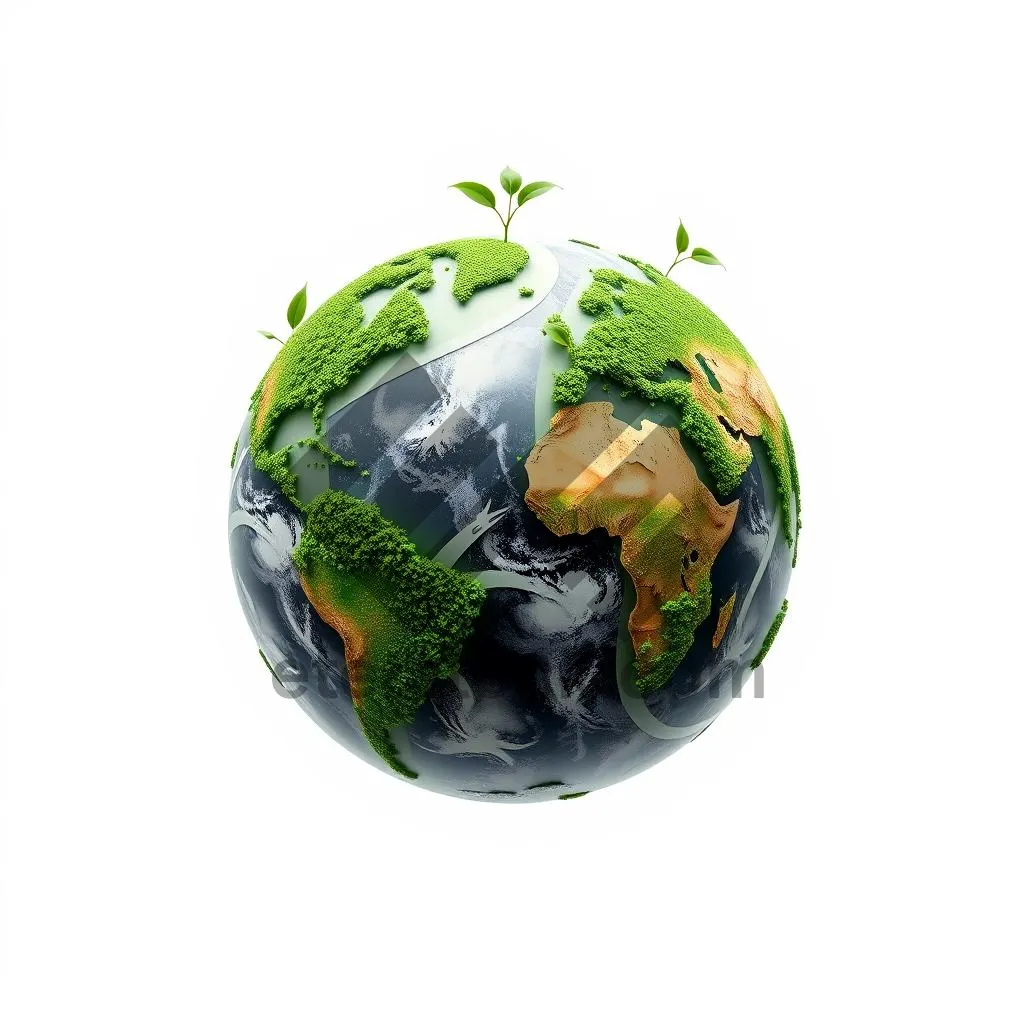 Picture of 3D Earth Globe Space Planet Map