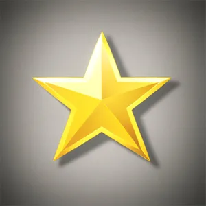 3D Star Symbol - Graphic Design Decoration