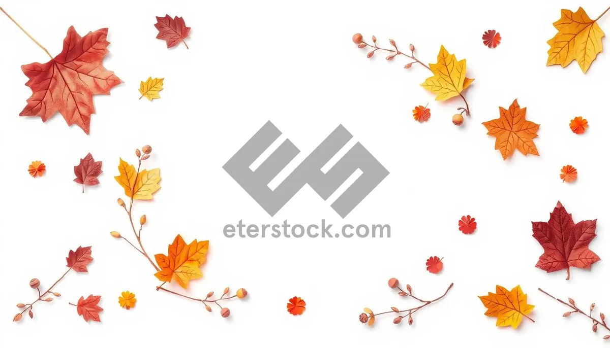 Picture of Japanese Floral Silhouette Design Element