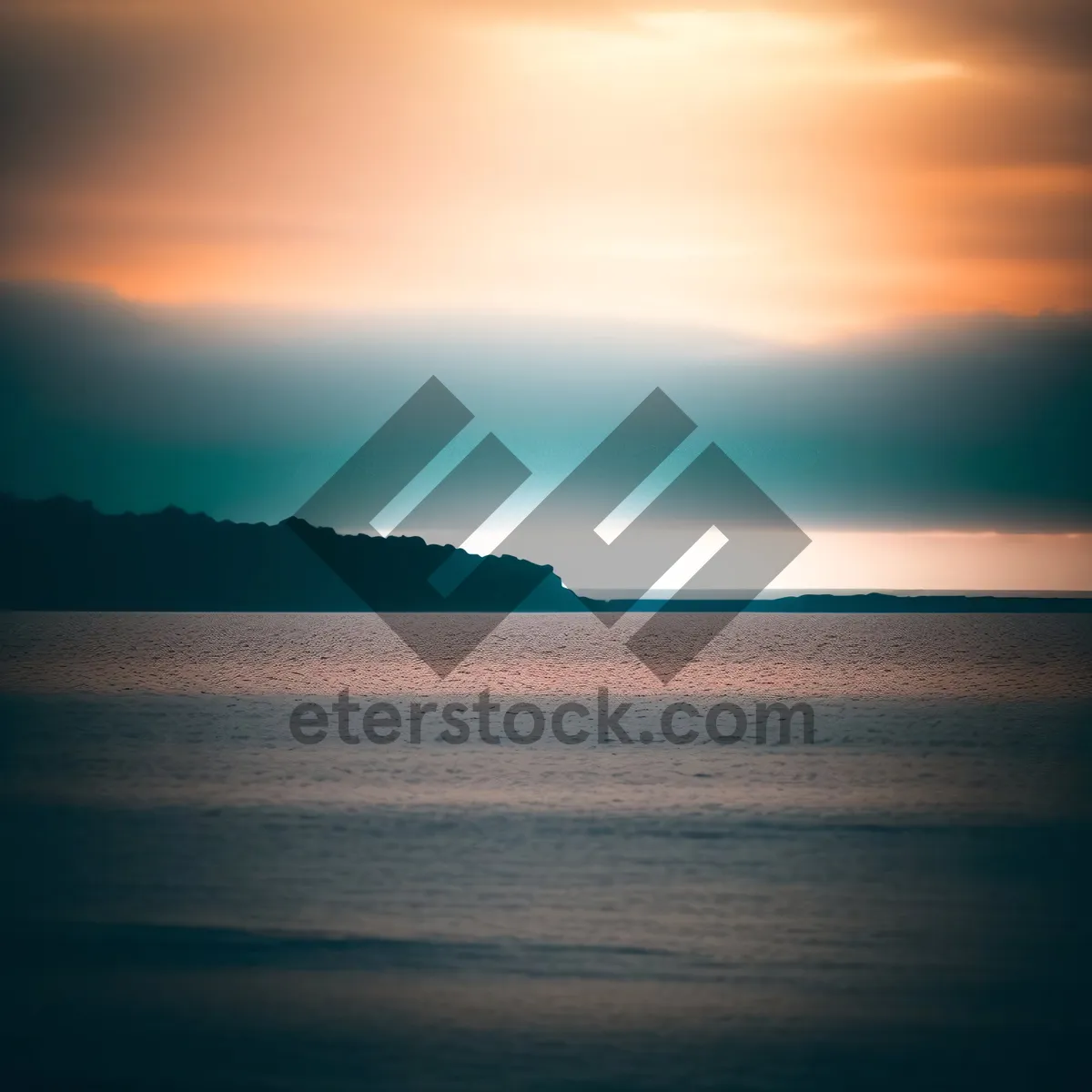 Picture of Majestic Sunset Over the Ocean