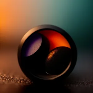 Shiny Glass Circle Button - Push to Light