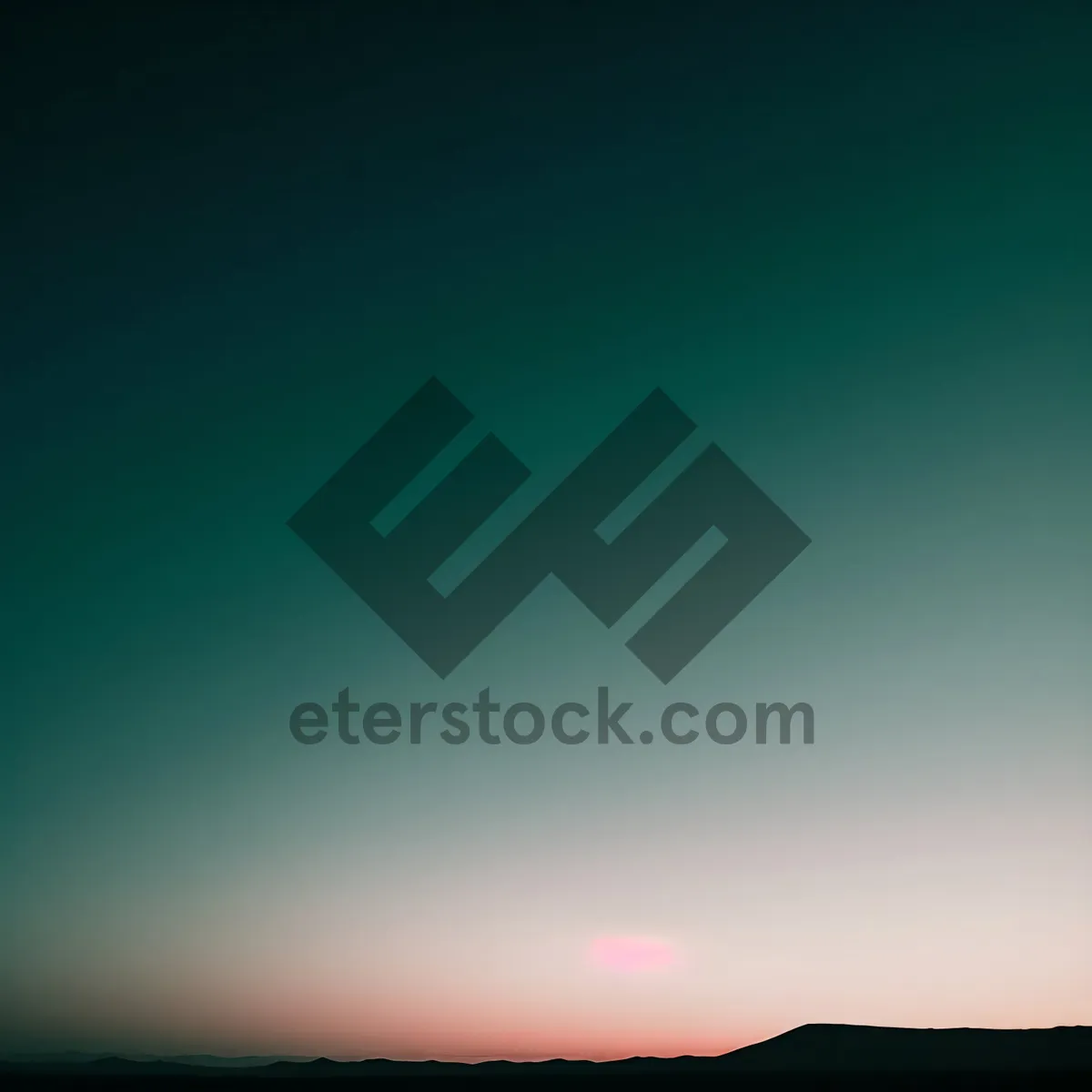 Picture of Vibrant summer skies over tranquil countryside meadow