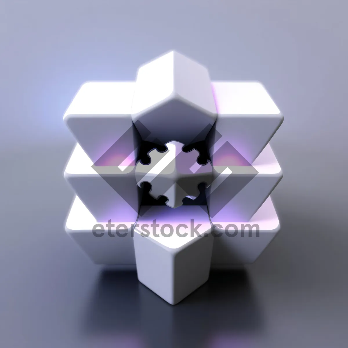 Picture of 3D Business Cube Render - Cardboard Box Package Design