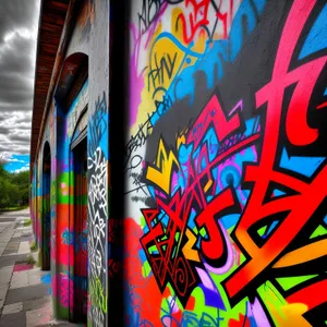 Pop Art Graffiti: Vibrant Decorative Texture Design