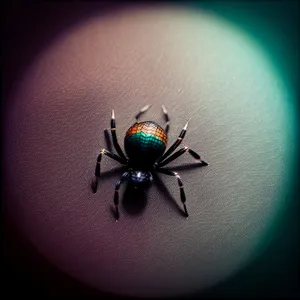 Close-Up of Black Ladybug's Detailed Antenna
