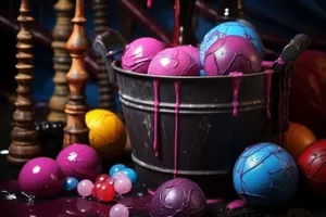 Colorful Egg Decoration for Festive Holiday Celebration.