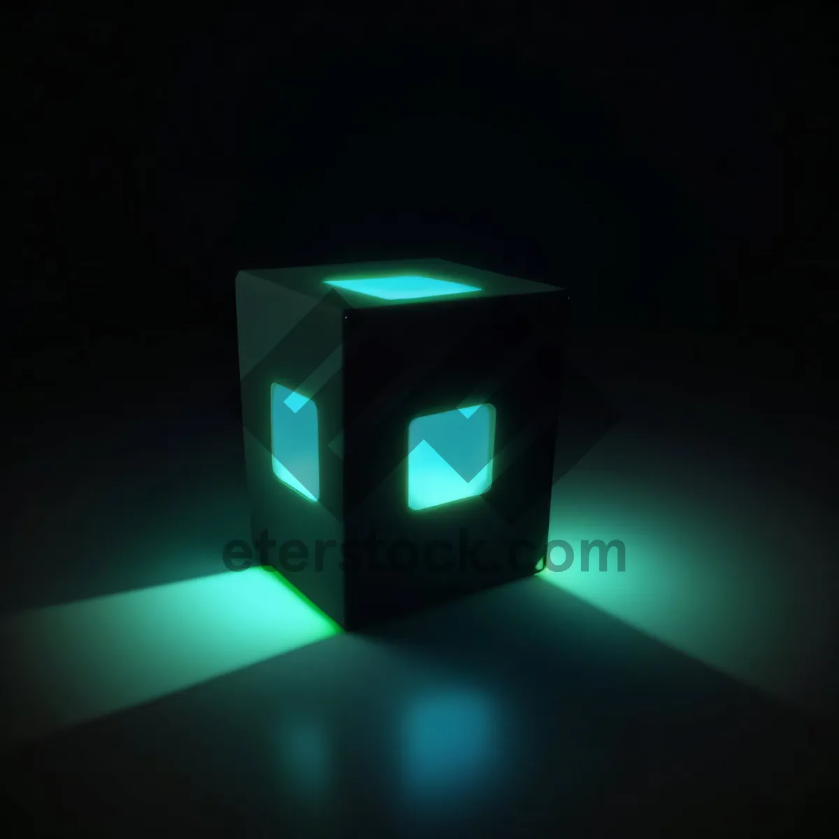 Picture of Black Glass Circle Icon Set in 3D Perspective