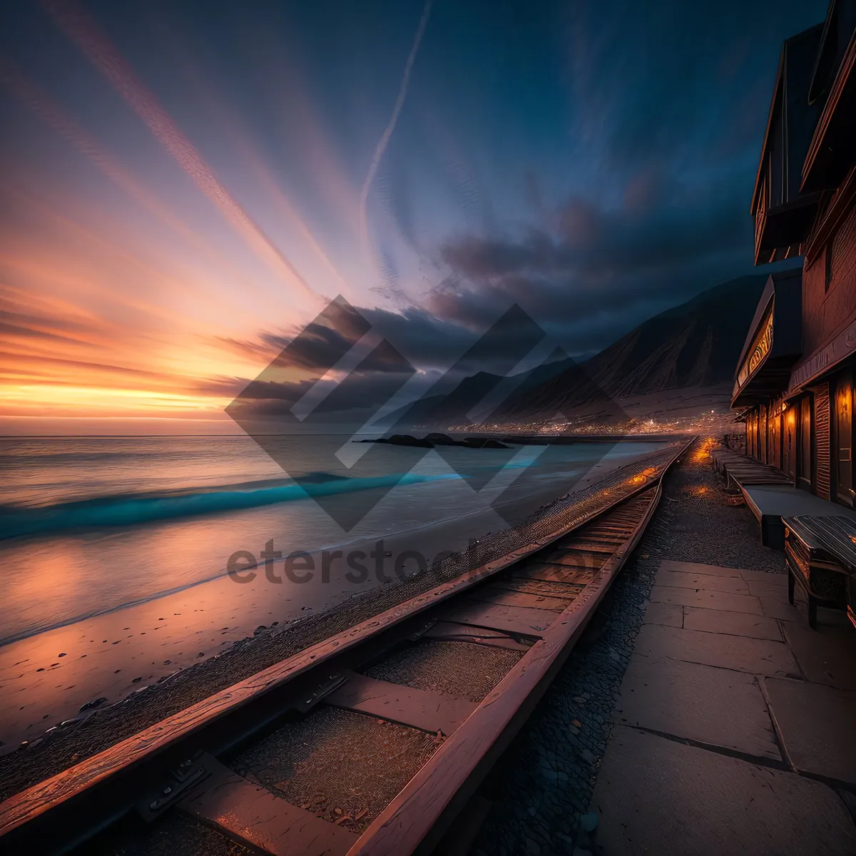 Picture of Captivating Sunset Over Pier