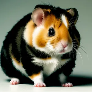 Fluffy Feline Posing with Perky Whiskers