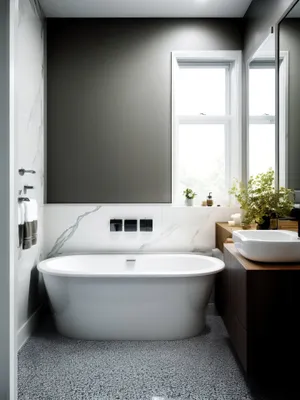 Modern Luxury Bathroom with Elegant Fixtures