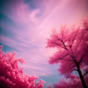 Vibrant Pink Maple Shrub: Lilac Glow Wallpaper