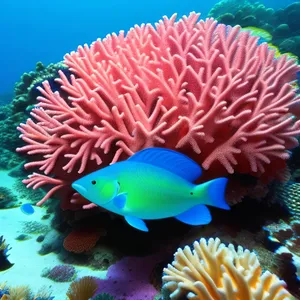 Vibrant Anemone Fish in Exotic Coral Reef