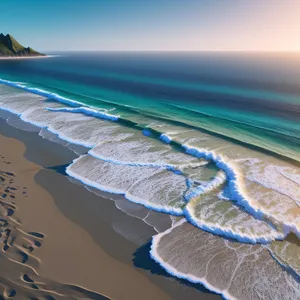 Serenity by the Sea: Turquoise Paradise Sunset