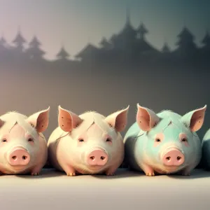 Piggy Bank Savings: Wealthy Savings Container for Financial Investment