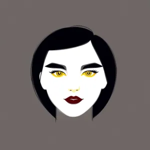 Disguised beauty: Attractive woman with a captivating mask