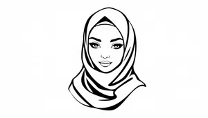 Cute Housewife Cartoon Clip Art Drawing
