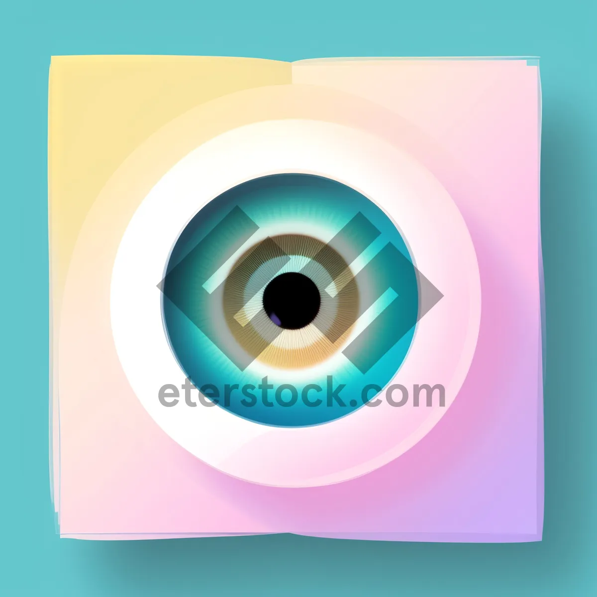 Picture of Modern glossy web button with shiny 3D circle icon.