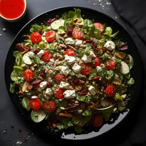 Fresh Plate of Delicious and Healthy Vegetable Salad